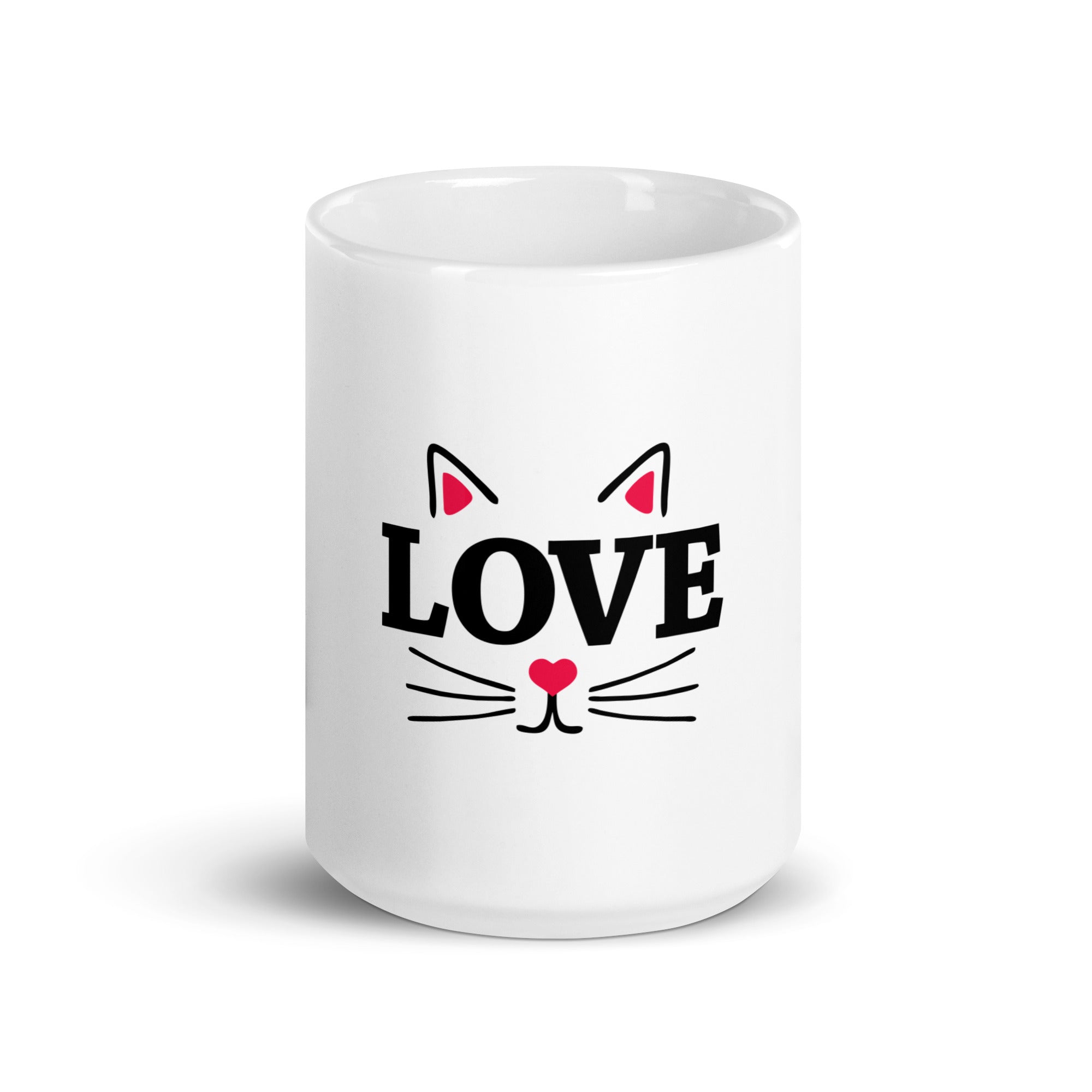 LOVE CATS - White glossy mug