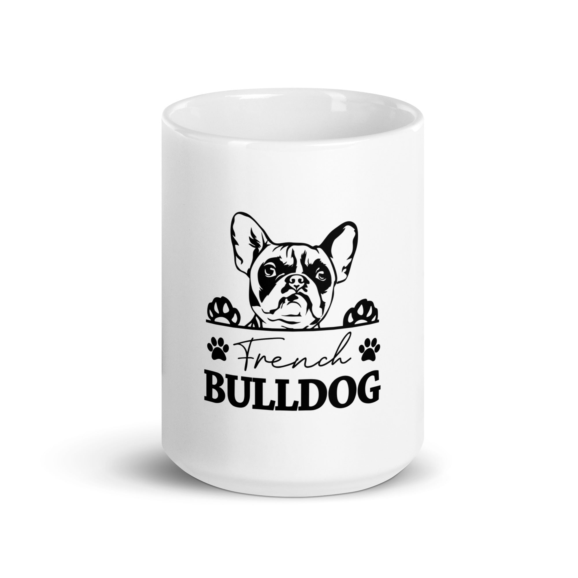 FRENCH BULLDOG - White glossy mug