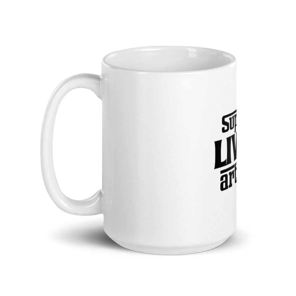 Support living artists- White glossy mug