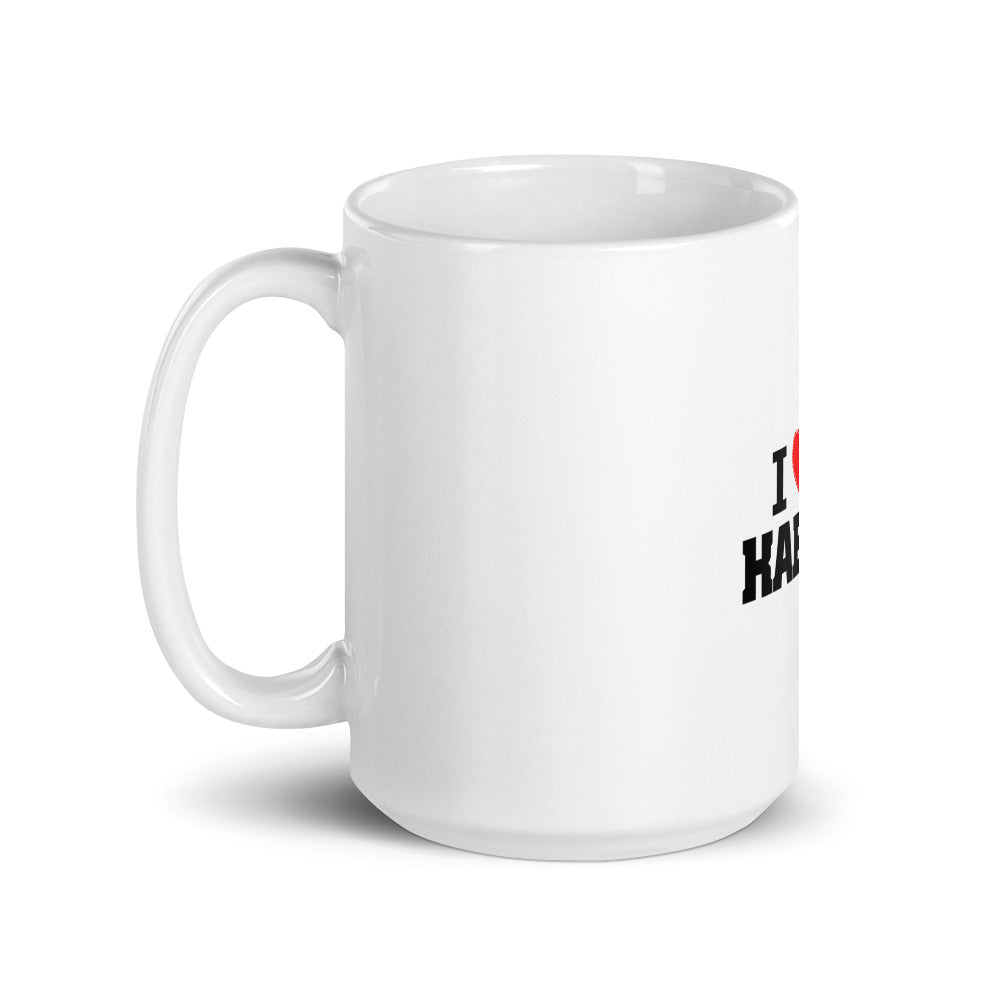 I LOVE KABADDI - White glossy mug