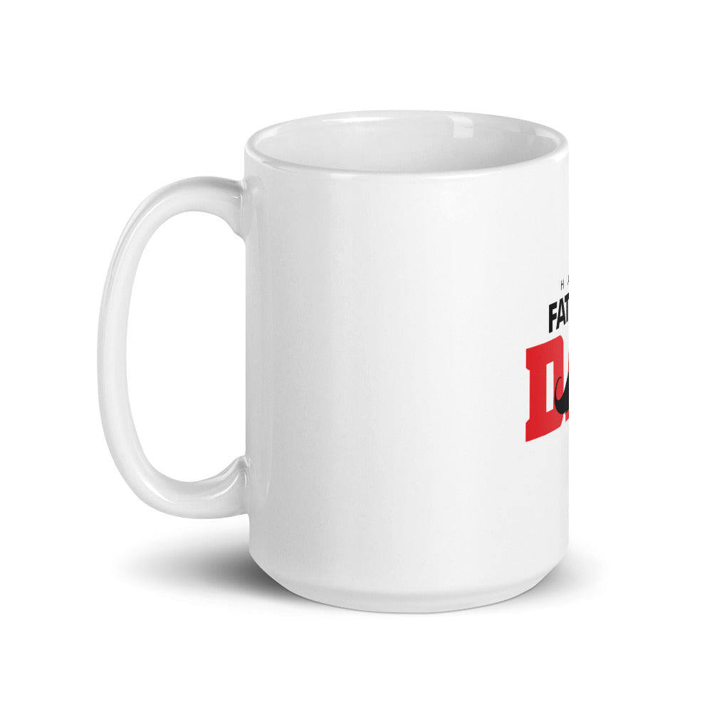 HAPPY FATHER'S DAY - White glossy mug