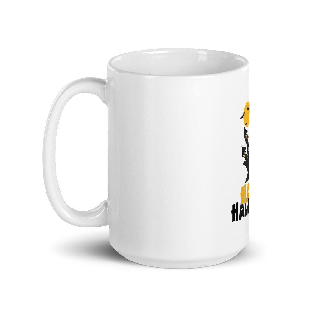 HAPPY HALLOWEEN - White glossy mug