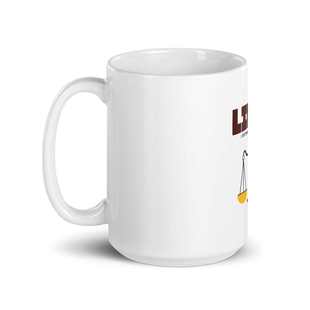 LIBRA - White glossy mug