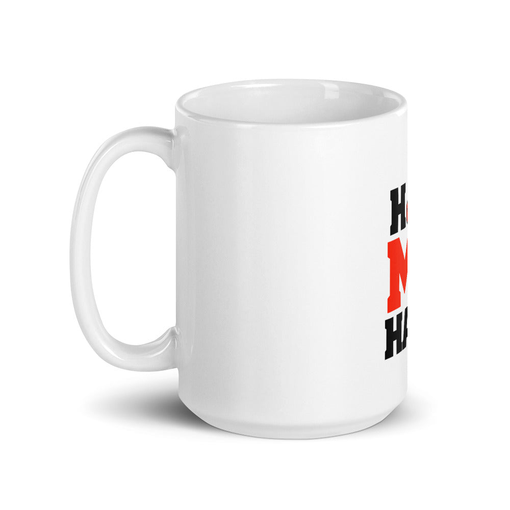 HOT ME HARD - White glossy mug