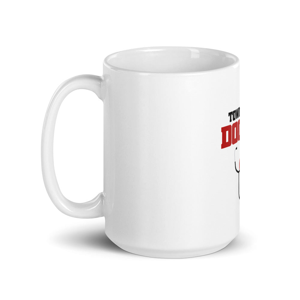 TOWN'S ONLY DOCTOR - White glossy mug