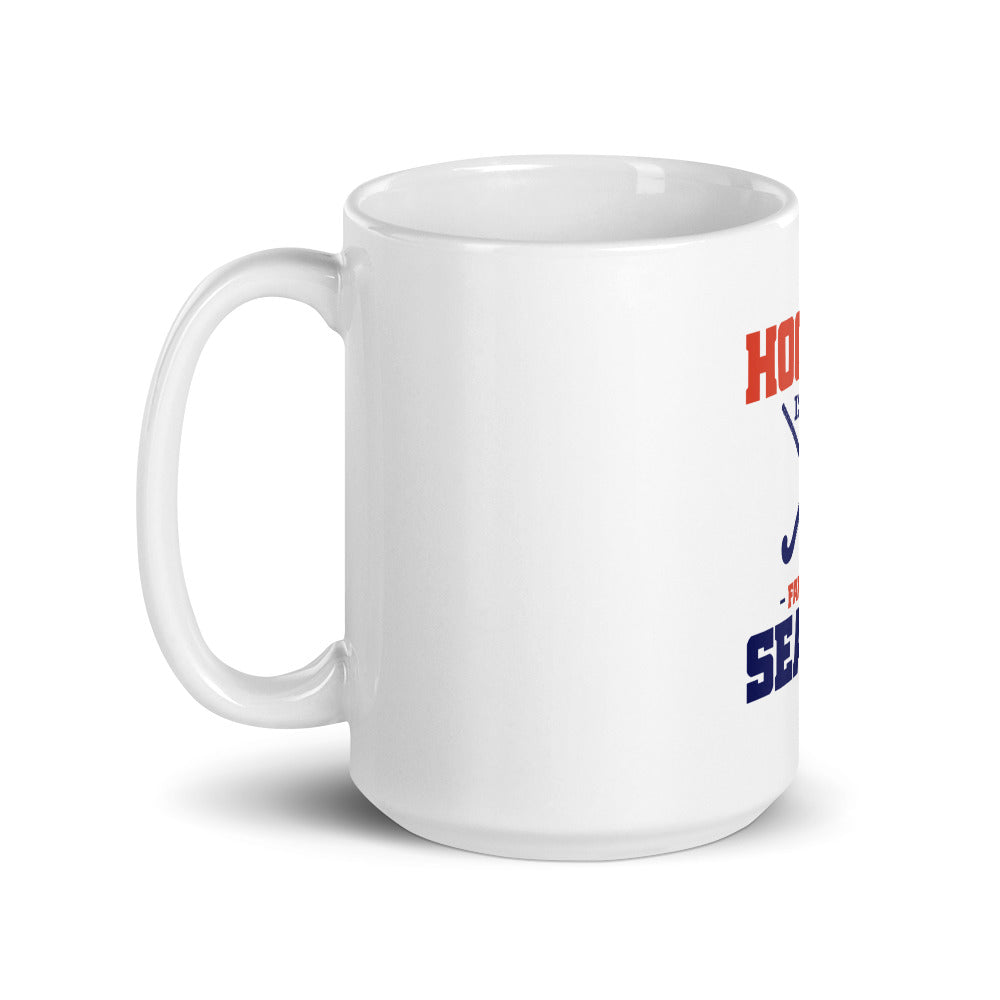 HOCKEY IS MY FAVORITE SEASON - White glossy mug