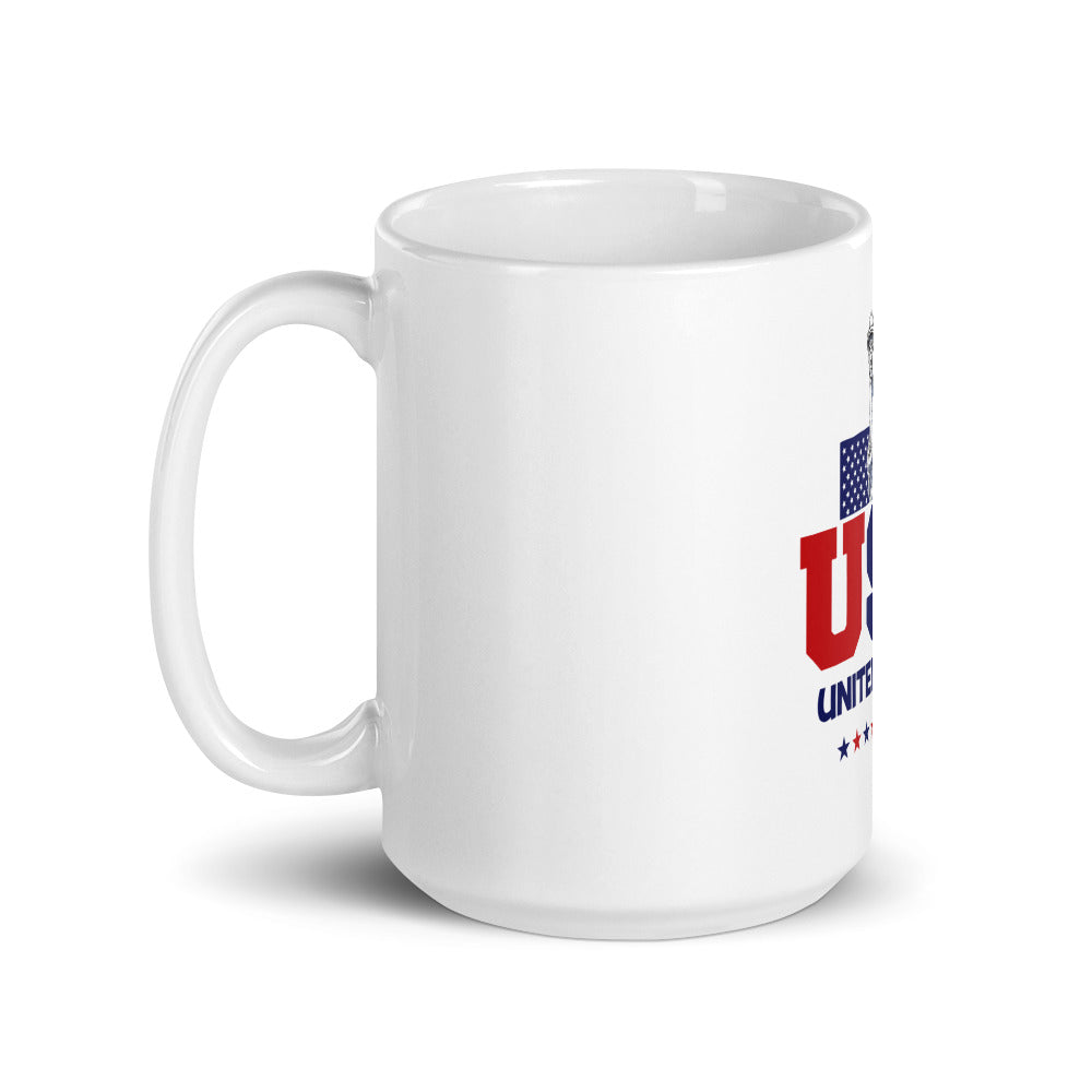 UNITED STATES OF AMERICA - White glossy mug