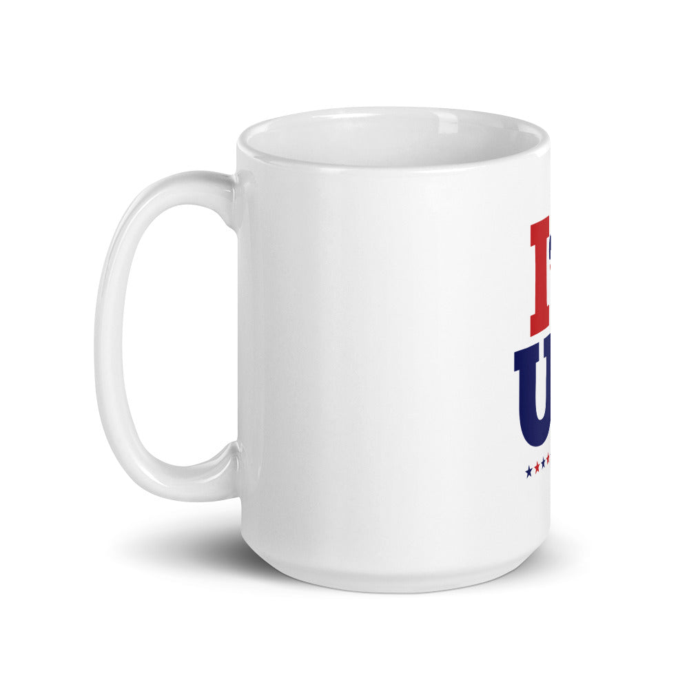I LOVE UK - White glossy mug