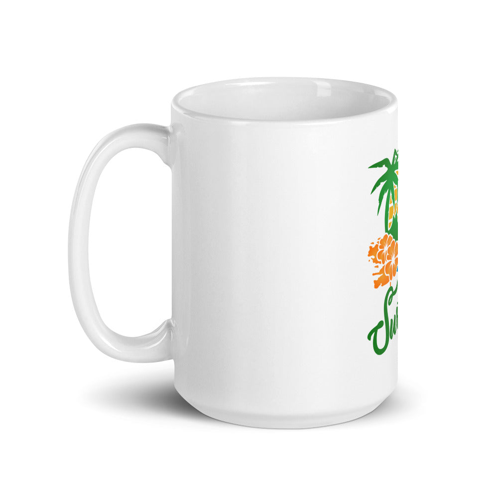 SURFING - White glossy mug