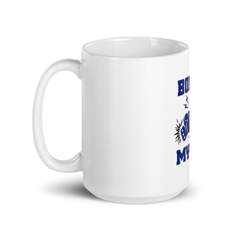 BOXING IS MY LIFE - White glossy mug