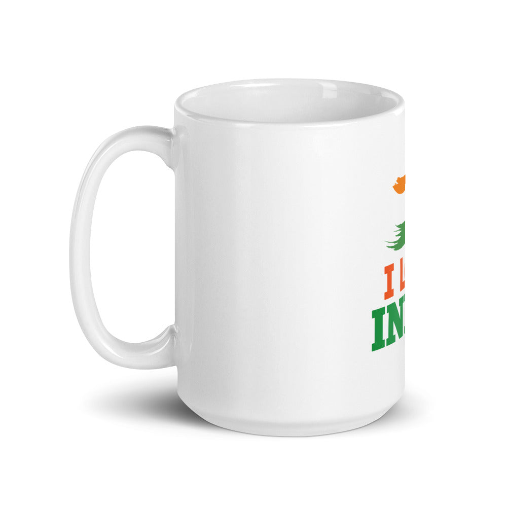I LOVE INDIA - White glossy mug