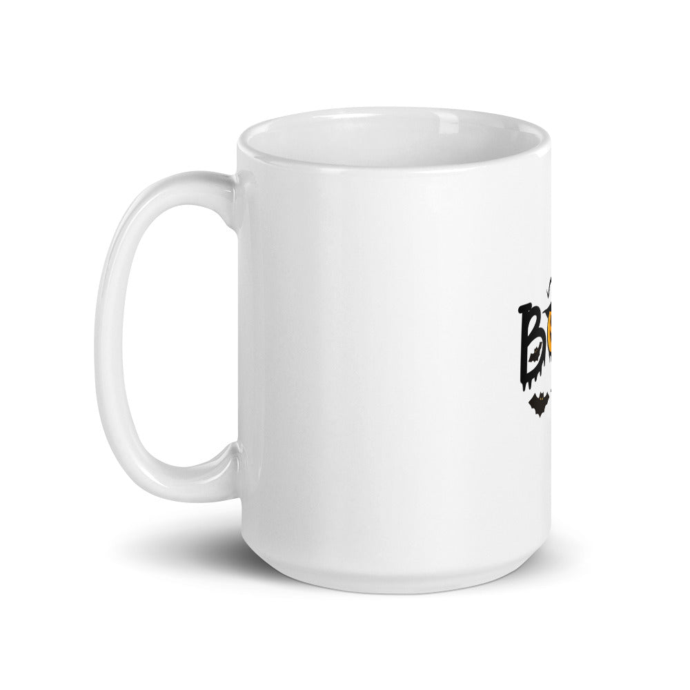 BOO - White glossy mug