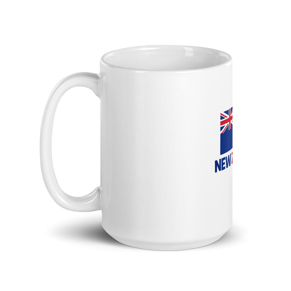 NEW ZEALAND - White glossy mug