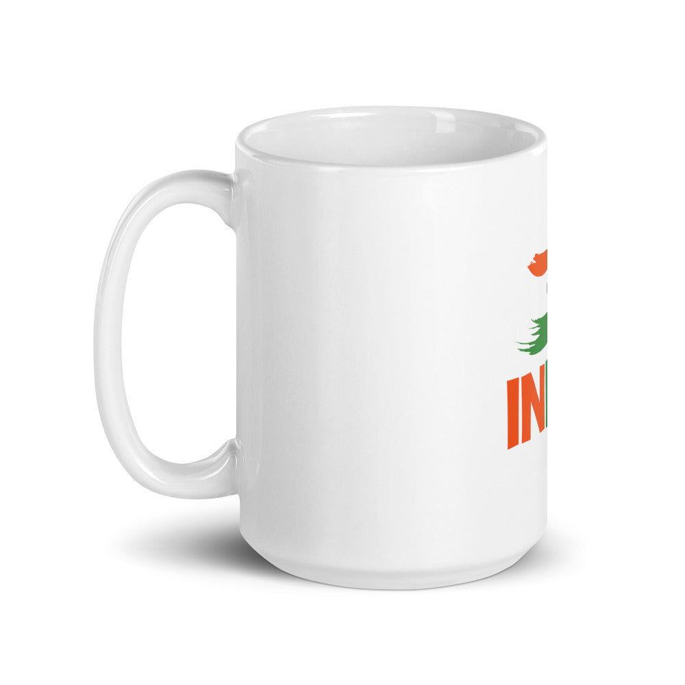 INDIA - White glossy mug