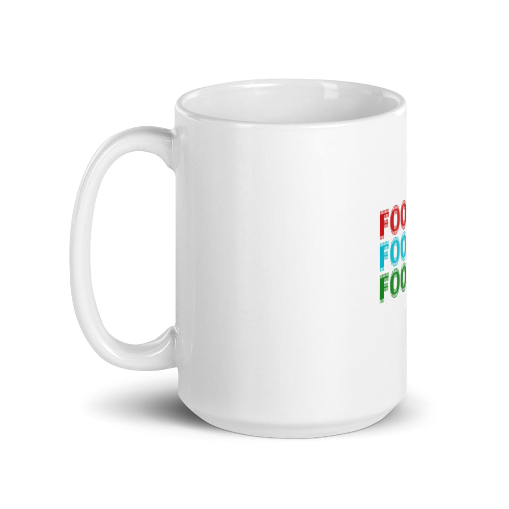 FOOTBALL - White glossy mug