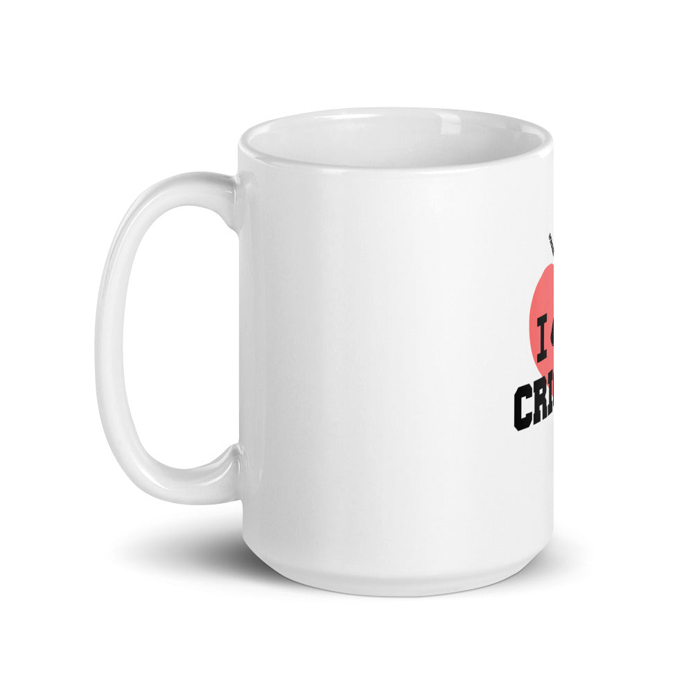 I LOVE CRICKET - White glossy mug