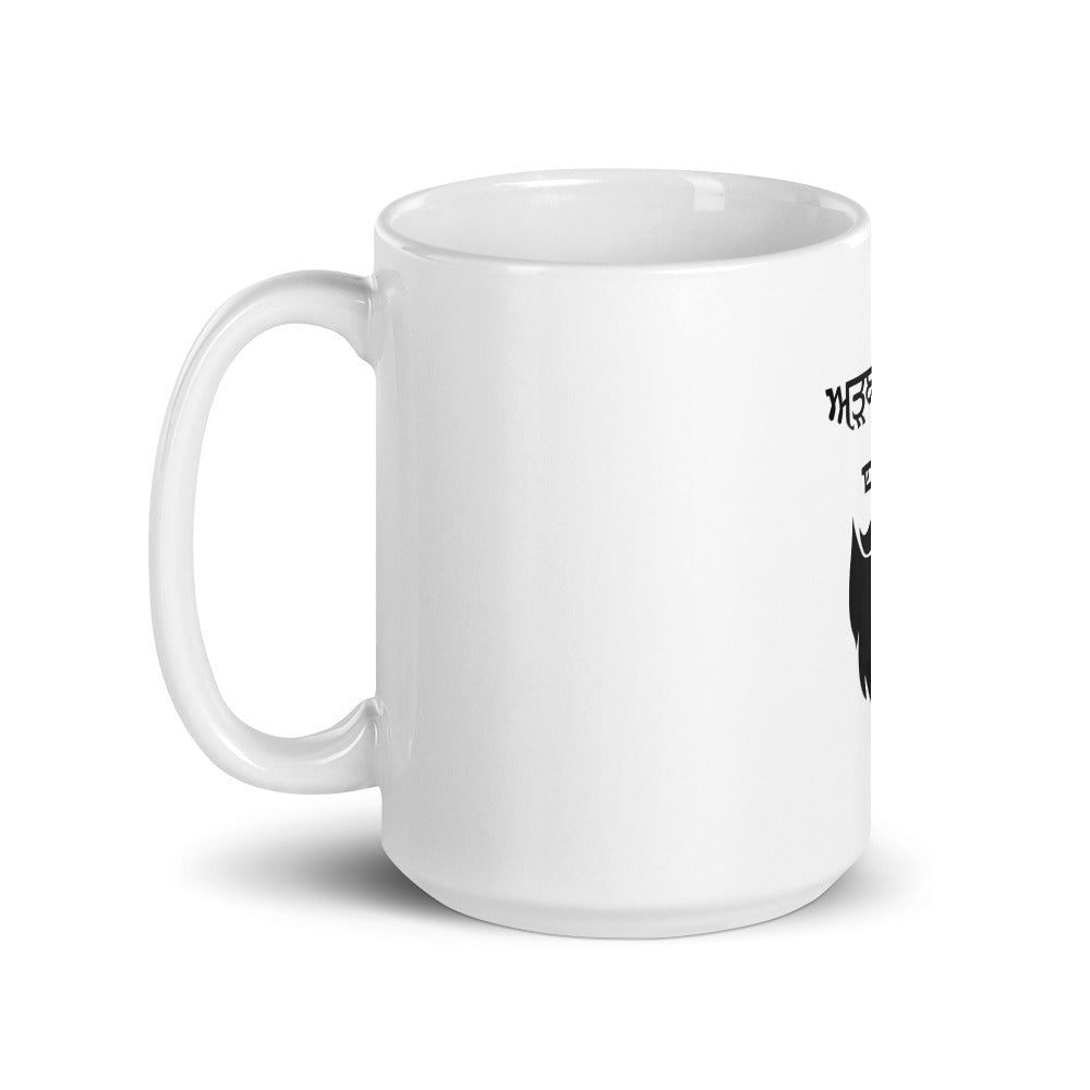 ADAB ASOOLI - White glossy mug