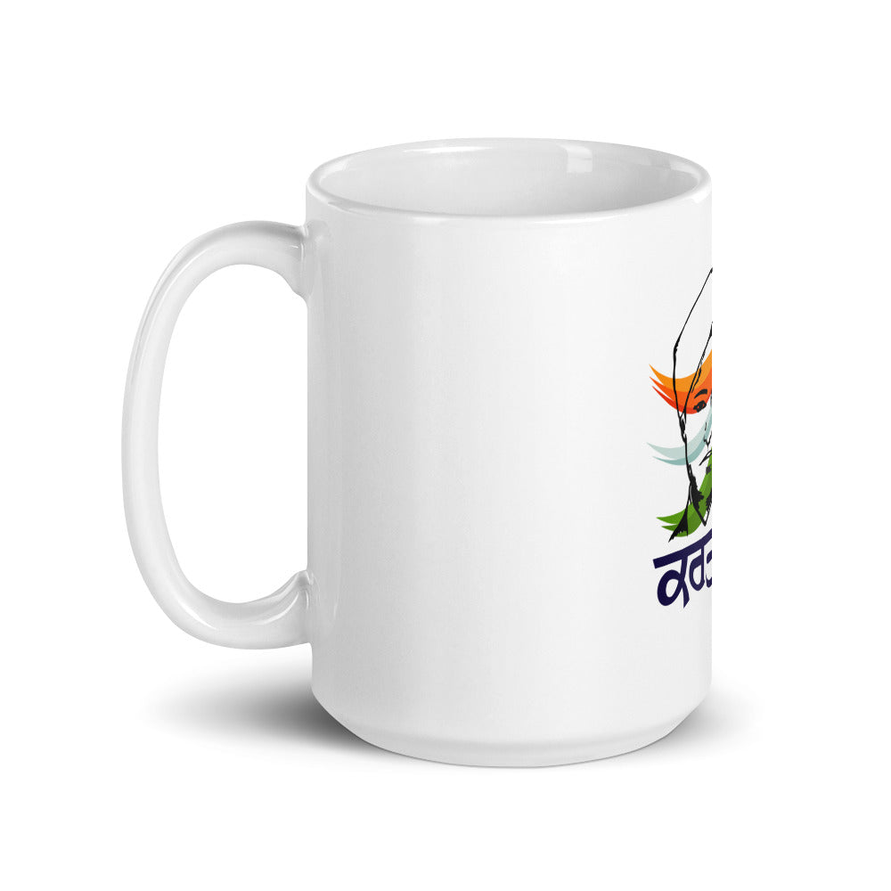 KARTAR SINGH SARABHA - White glossy mug