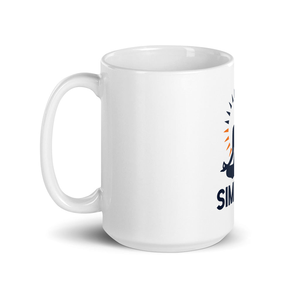 SIMPLIFY - White glossy mug