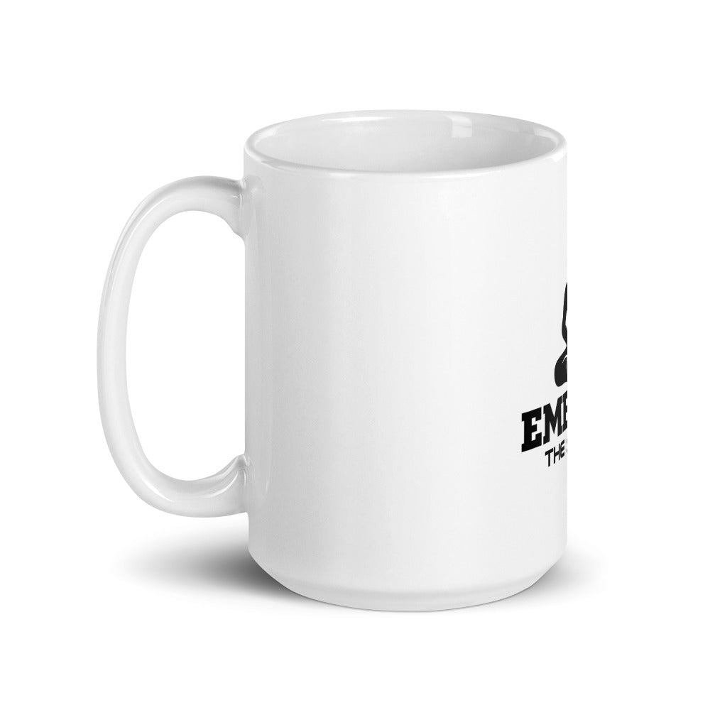 EMBRACE THE SILENCE - White glossy mug
