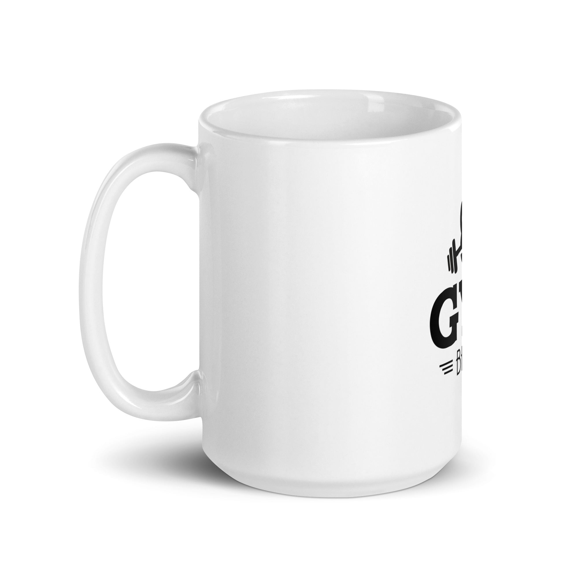 GYM BEAST - White glossy mug