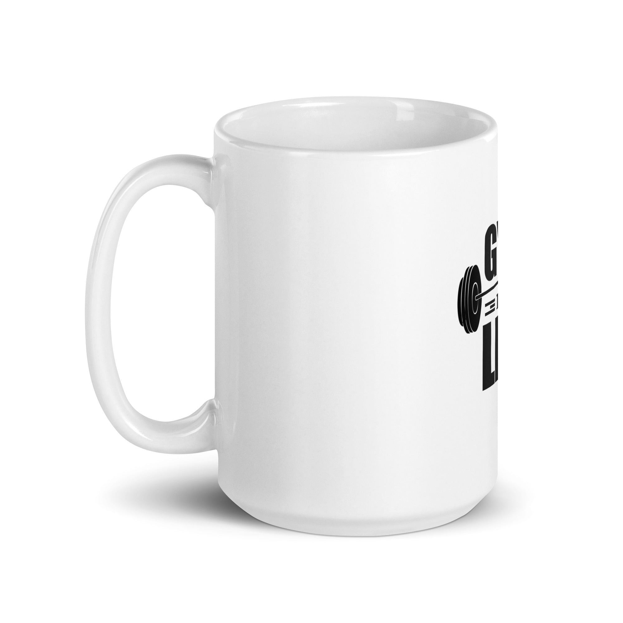 GYM IS MY LIFE - White glossy mug