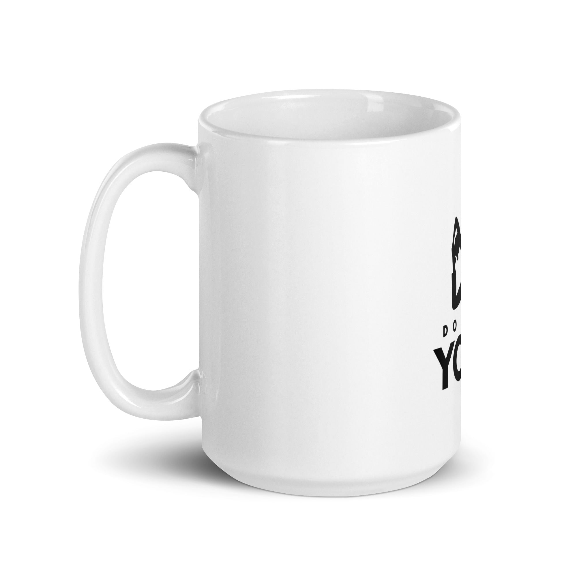 DO MORE YOGA - White glossy mug