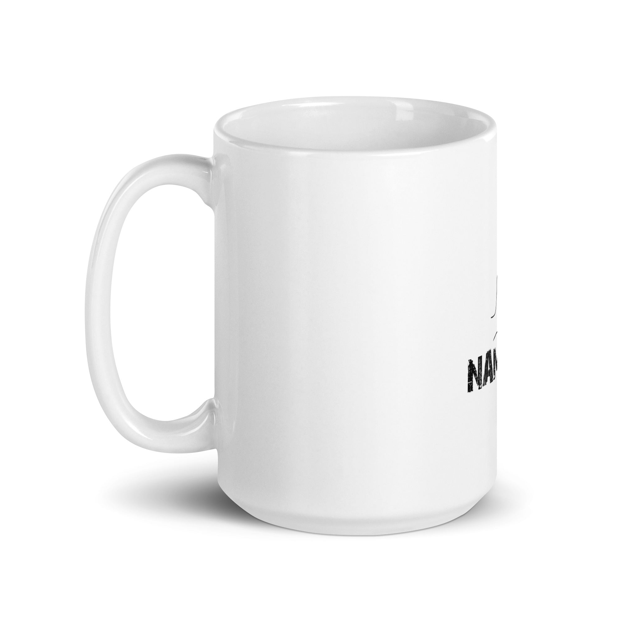 NAMASTE - White glossy mug