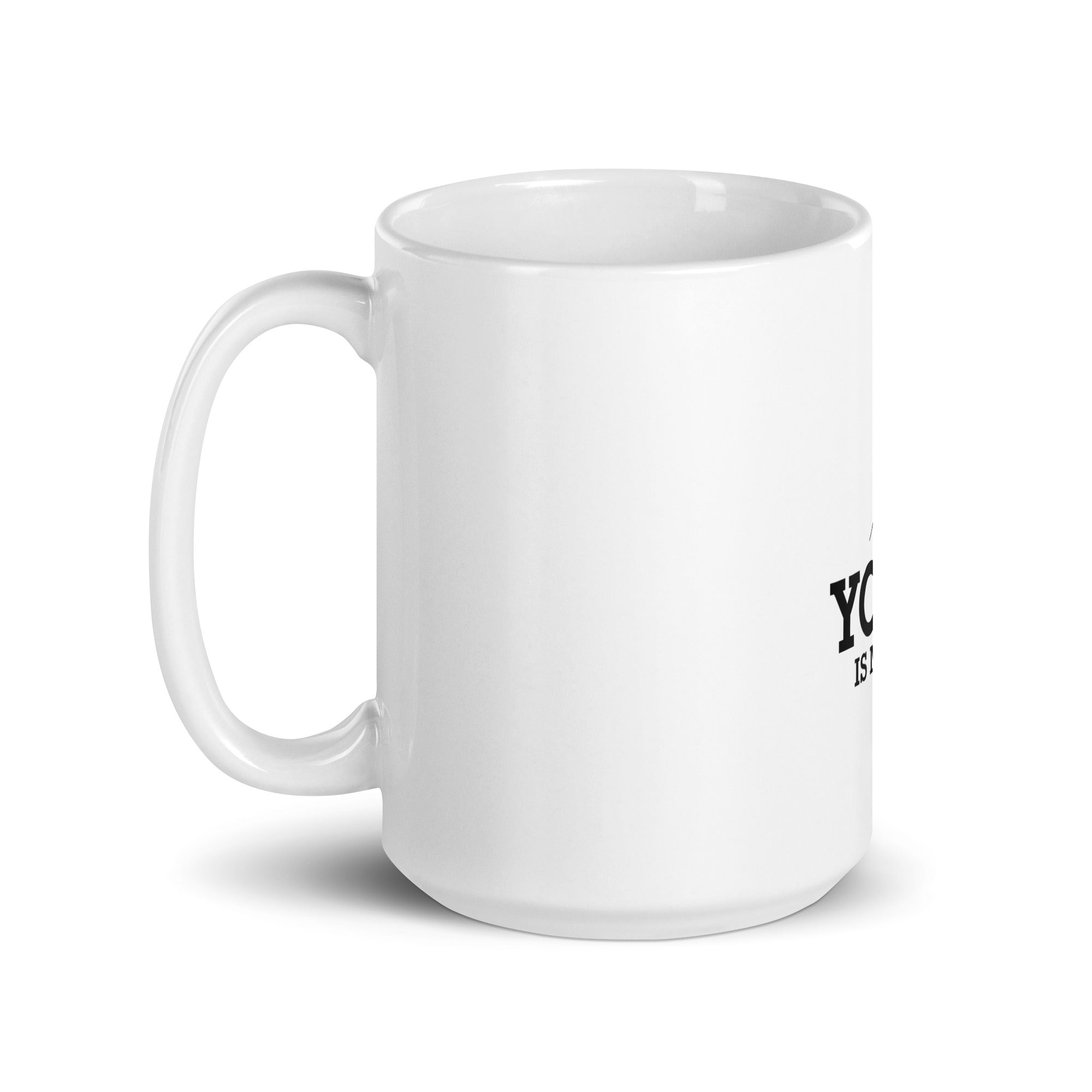 YOGA IS MAGIC - White glossy mug