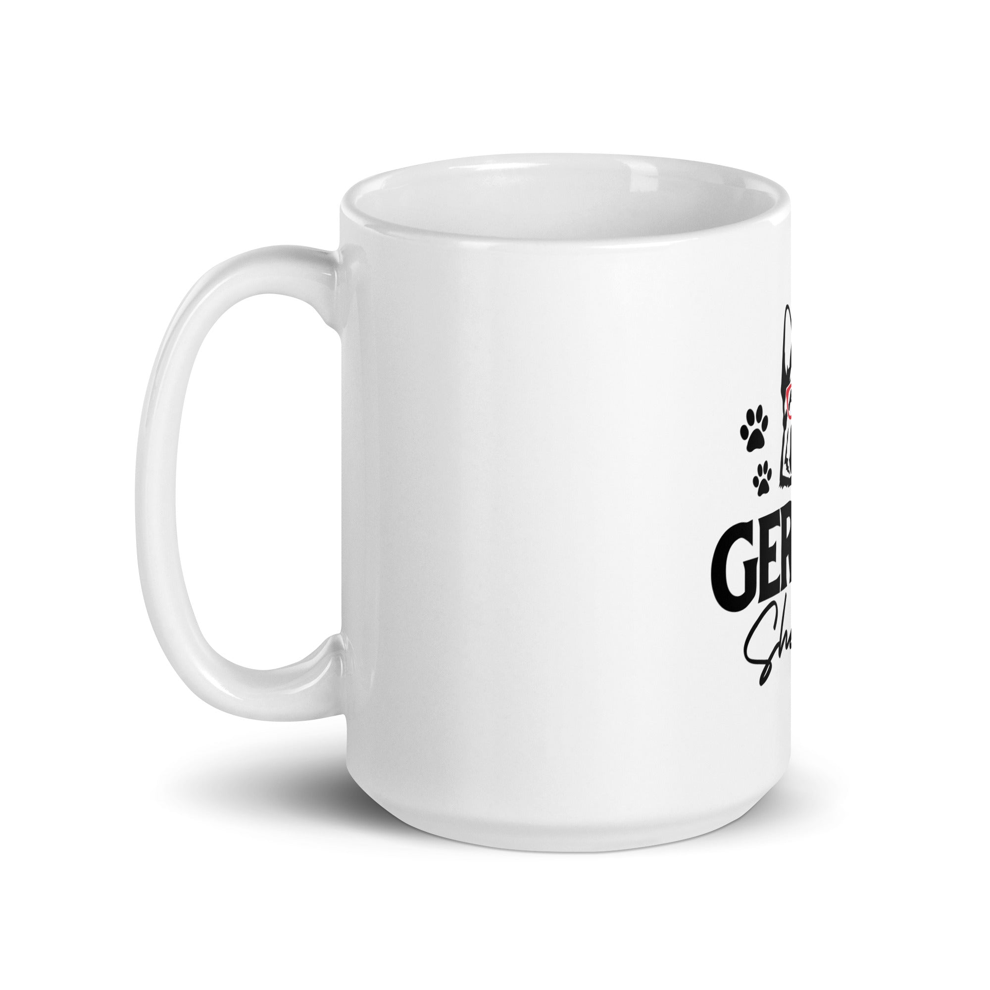 GERMAN SHEPHERD - White glossy mug