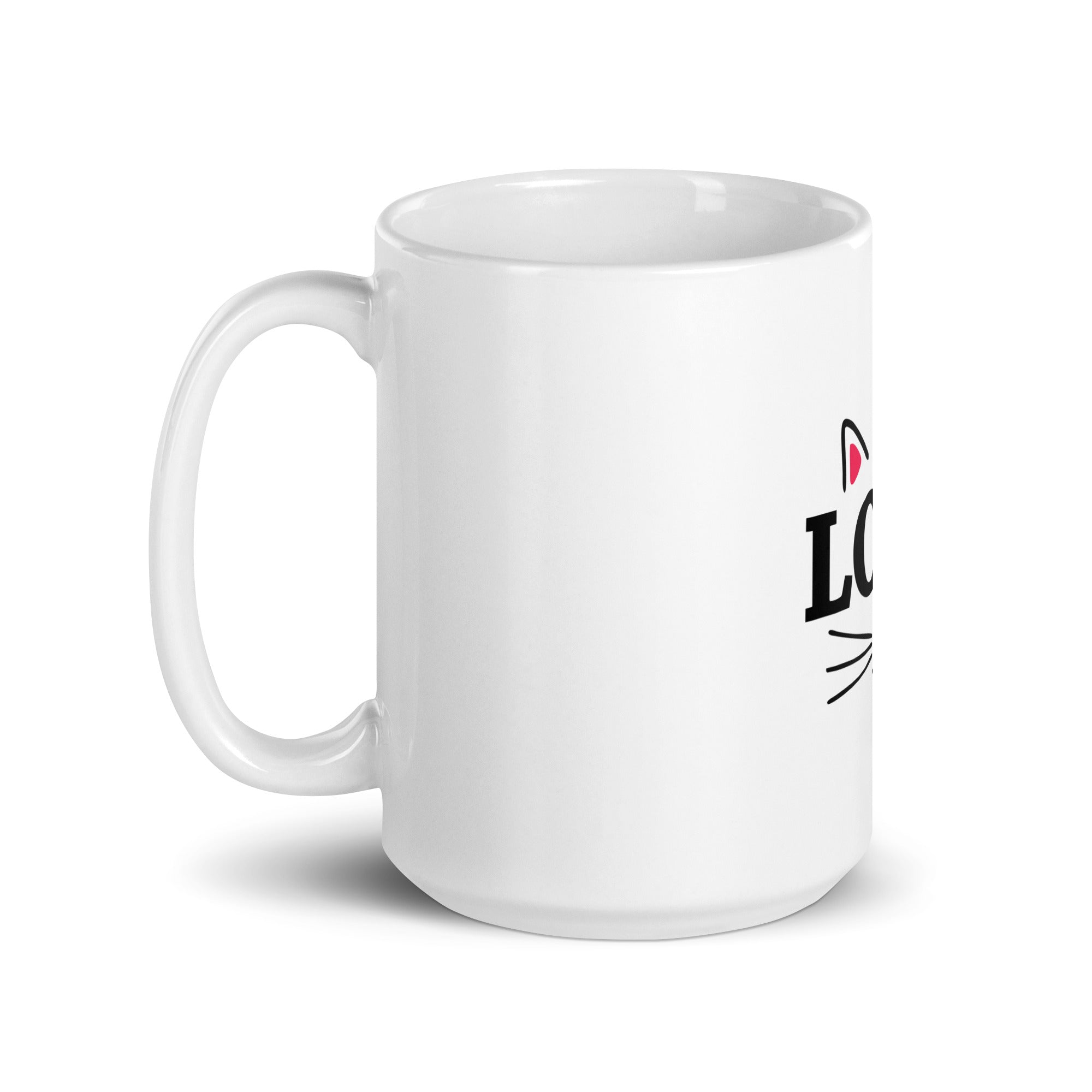 LOVE CATS - White glossy mug