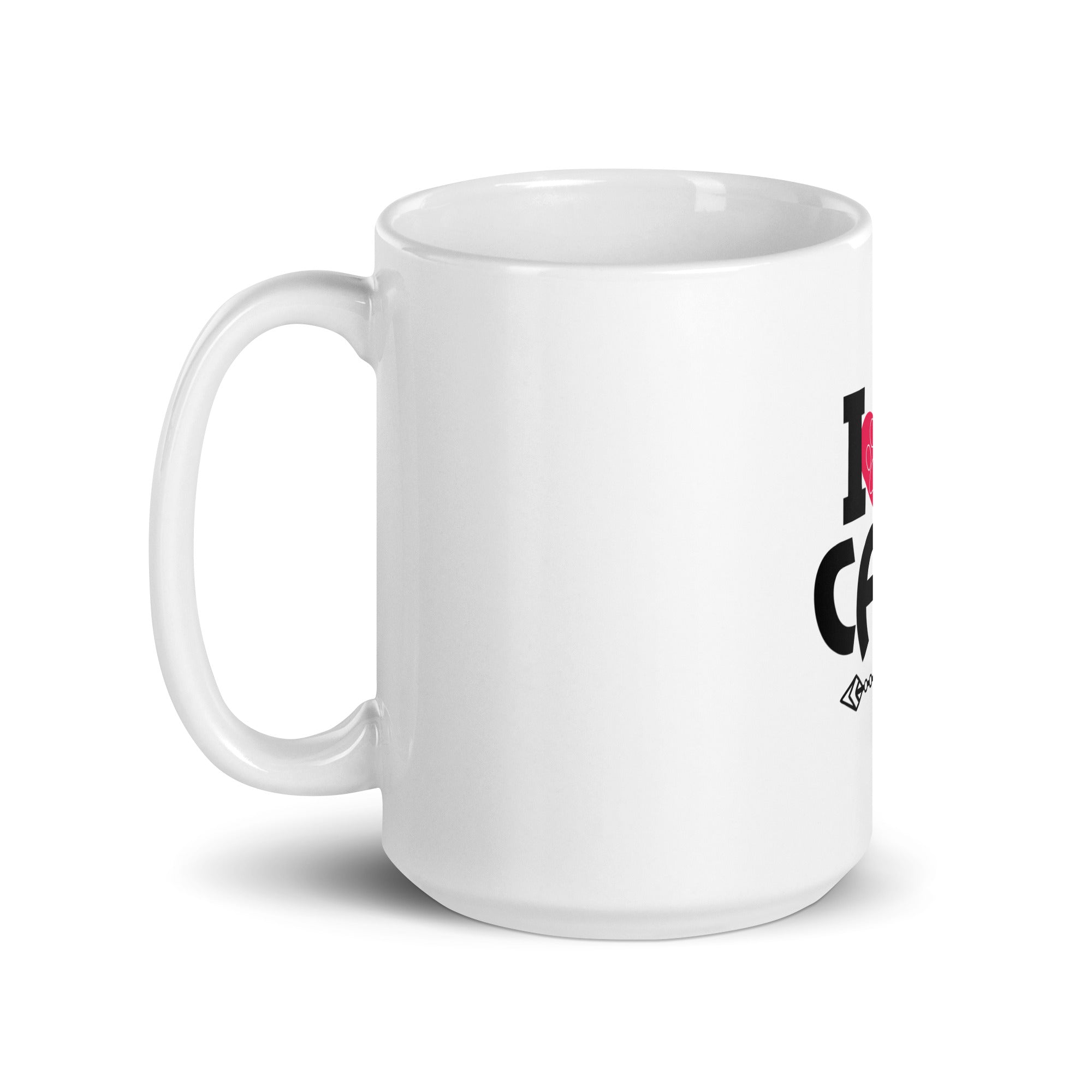 I LOVE CATS - White glossy mug