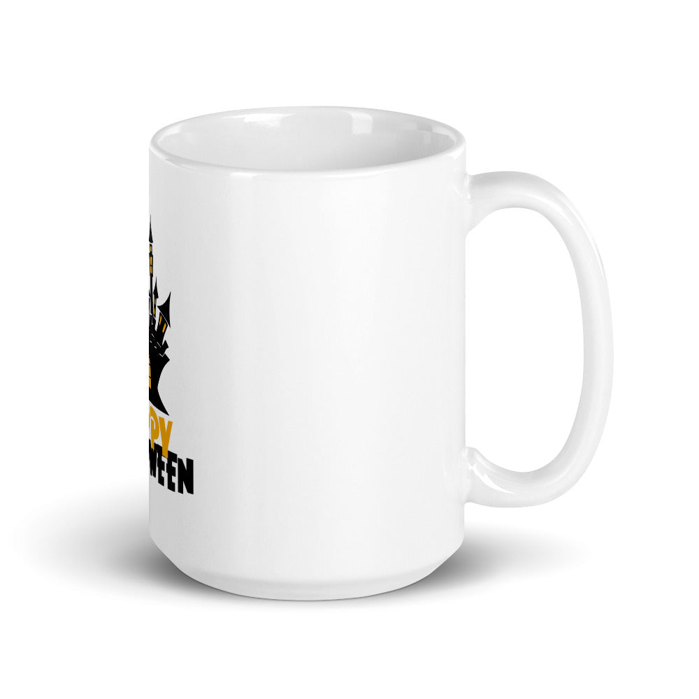 HAPPY HALLOWEEN - White glossy mug