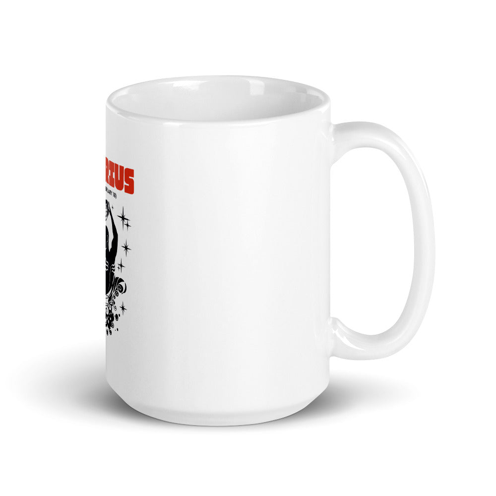 AQUARIUS - White glossy mug