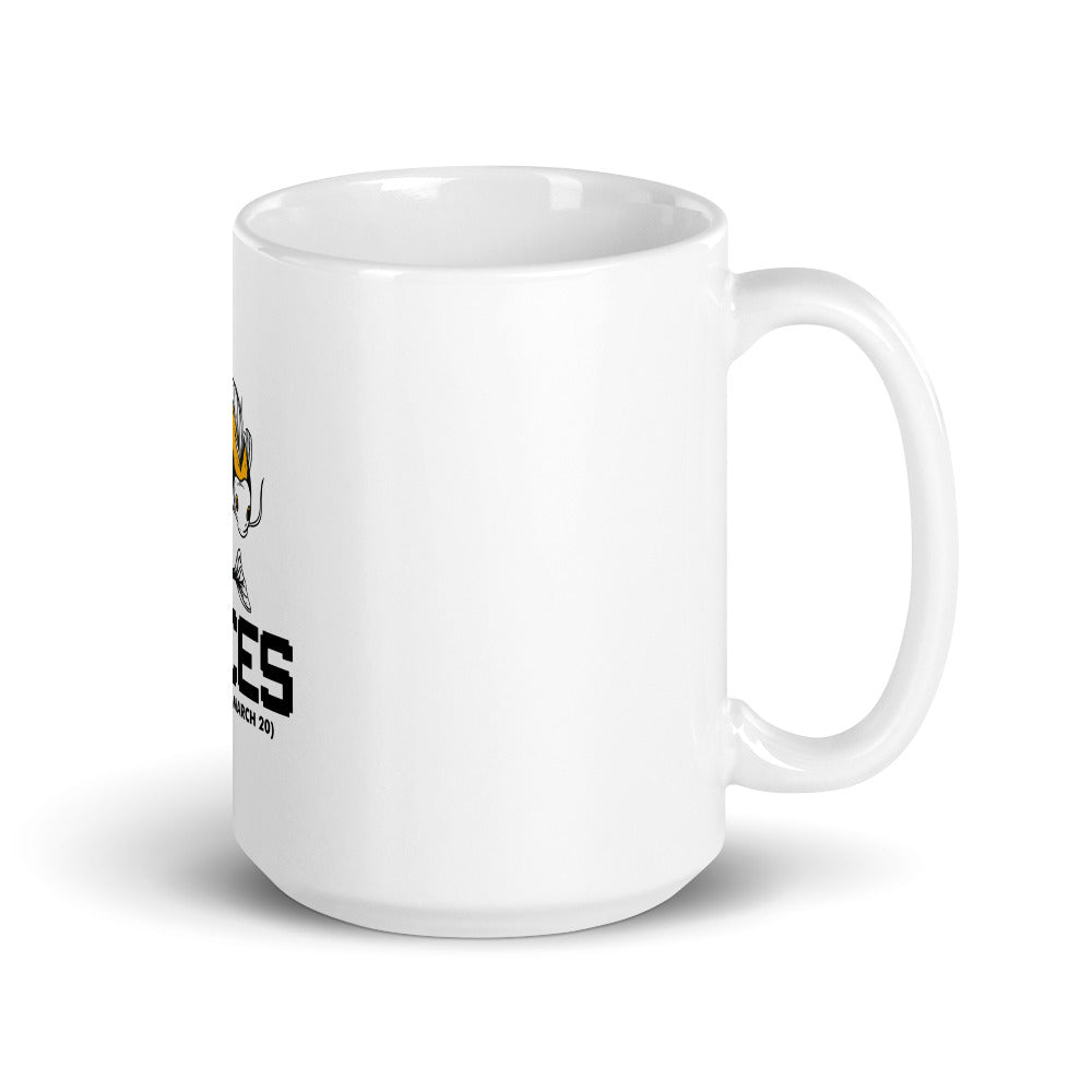 PISCES - White glossy mug