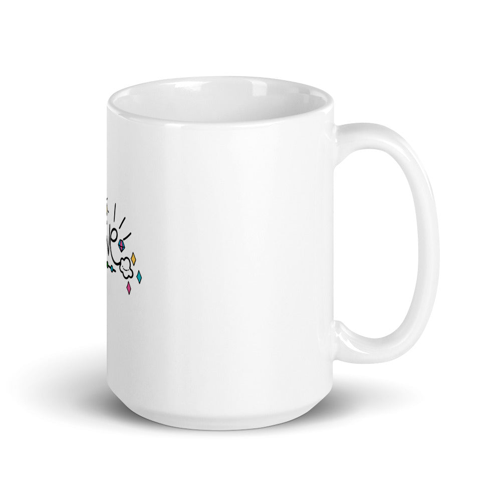 LOVE EARTH - White glossy mug