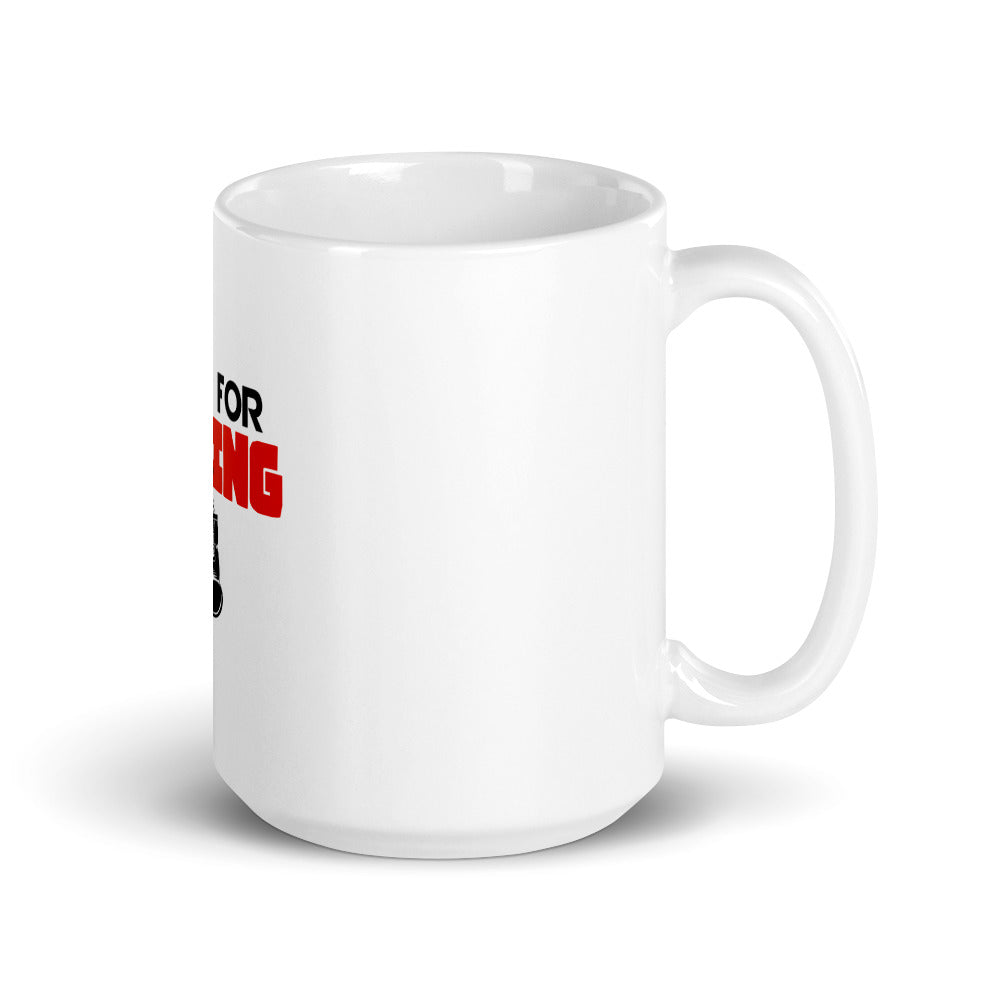 LIVING FOR BOXING - White glossy mug