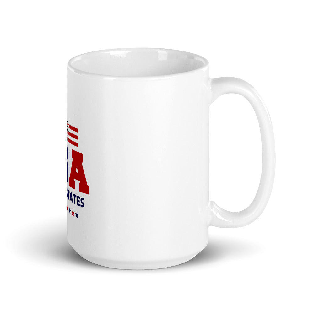 UNITED STATES OF AMERICA - White glossy mug