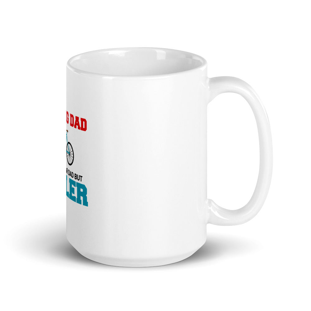 CYCLING DAD - White glossy mug