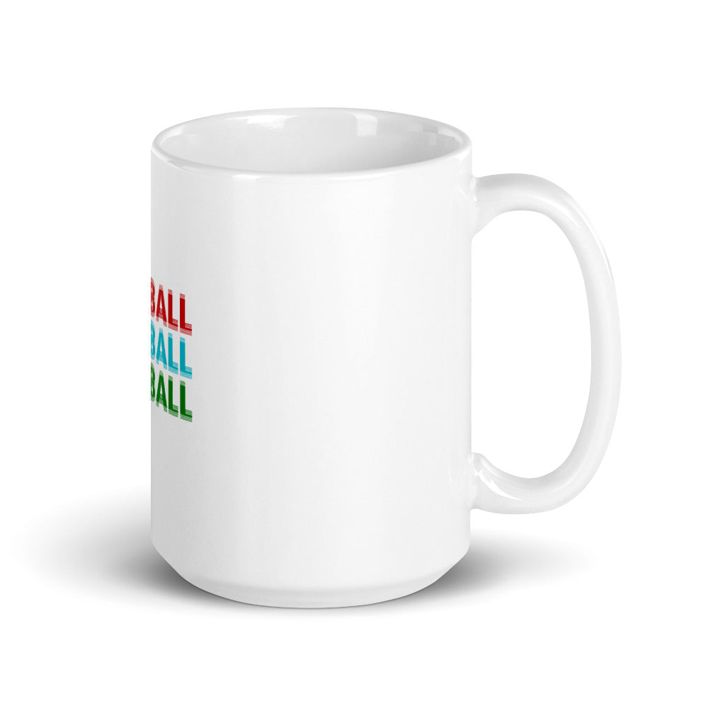 FOOTBALL - White glossy mug