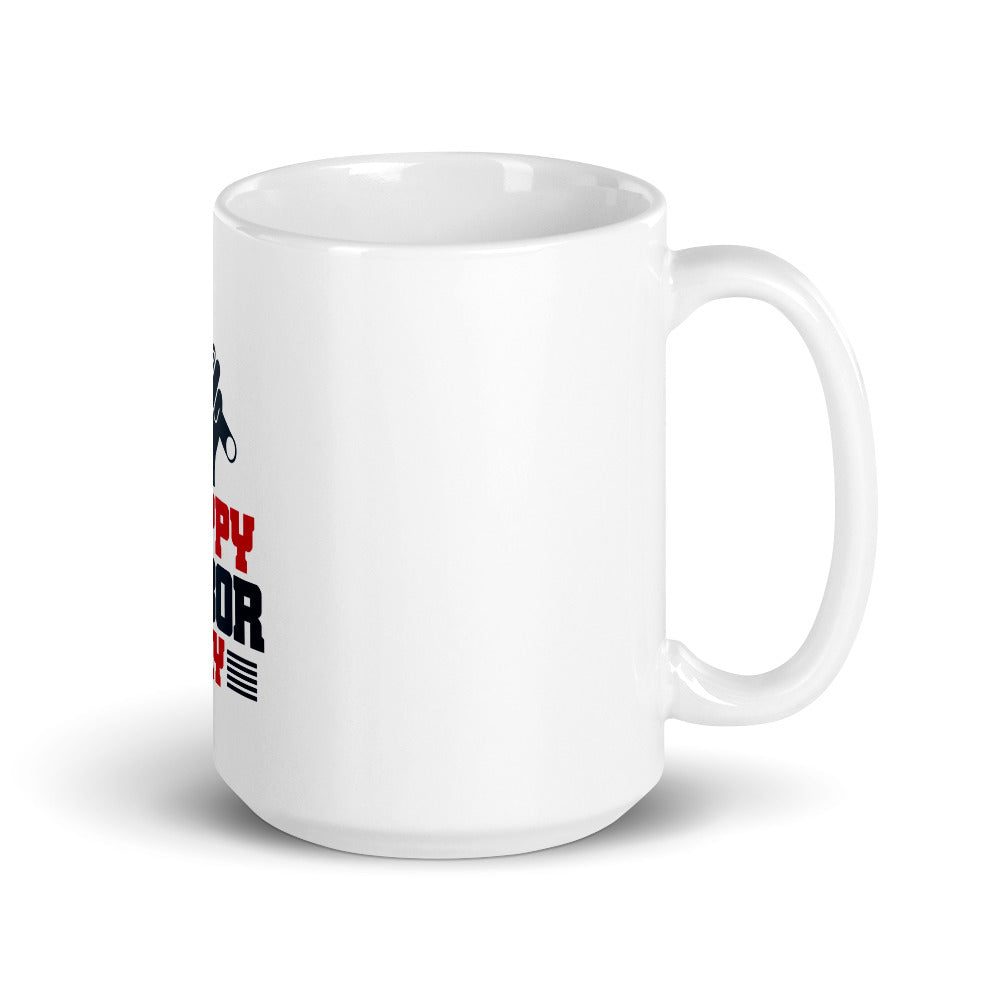 HAPPY LABOR DAY - White glossy mug