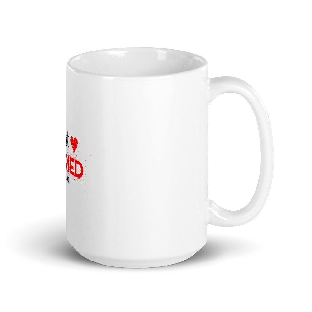 JUST MARRIED - White glossy mug