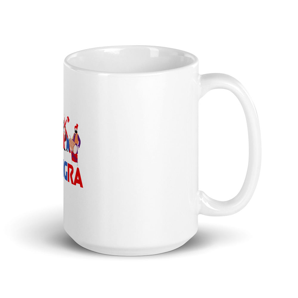 BHANGRA - White glossy mug