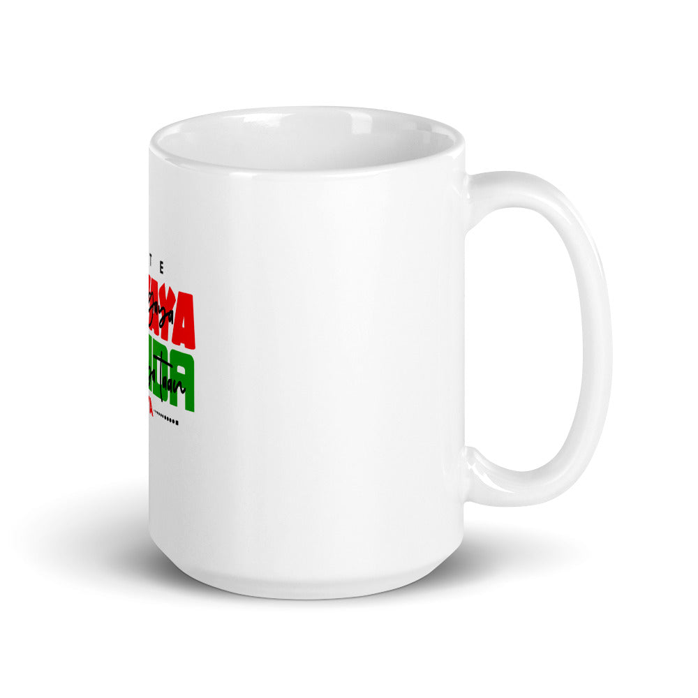 NOTE TURVAYA TAAN GAYA - White glossy mug