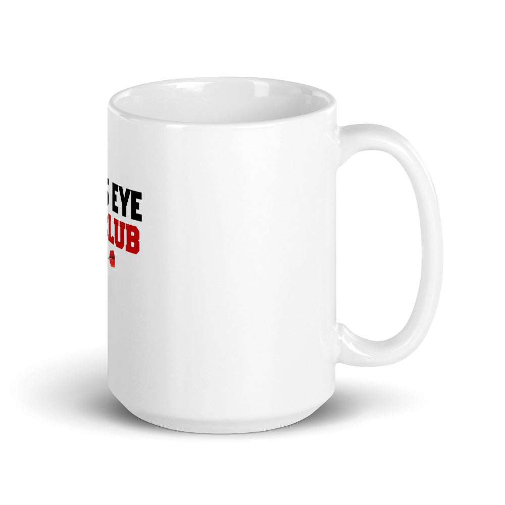 BULLS EYE CLUB - White glossy mug