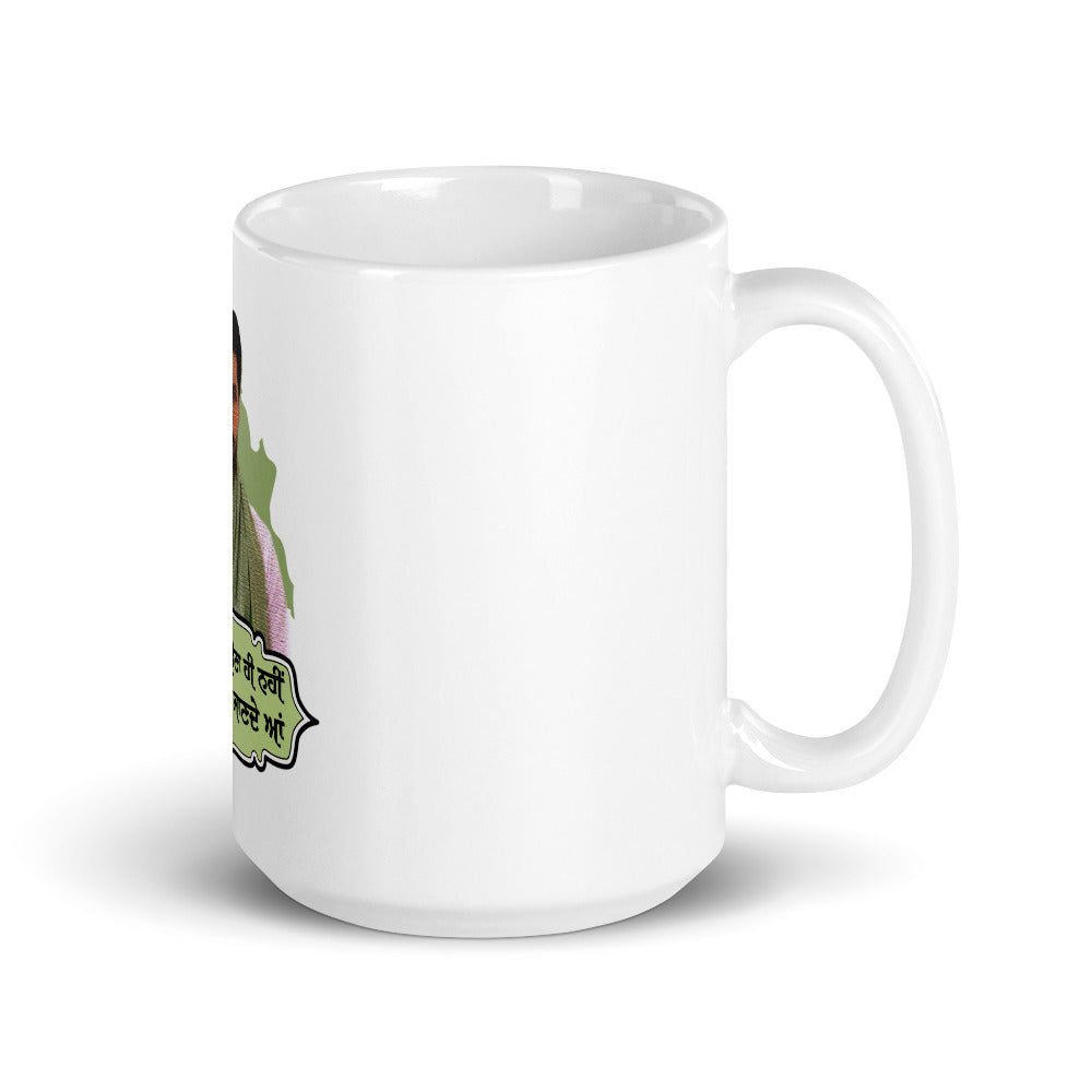 ASSI JHANDA LAUNA HI - White glossy mug