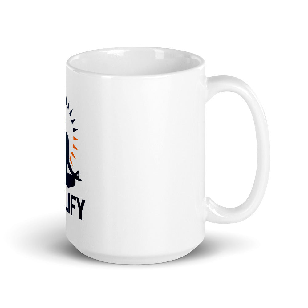 SIMPLIFY - White glossy mug
