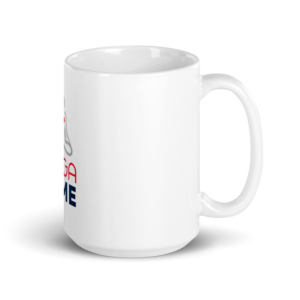 YOGA TIME - White glossy mug
