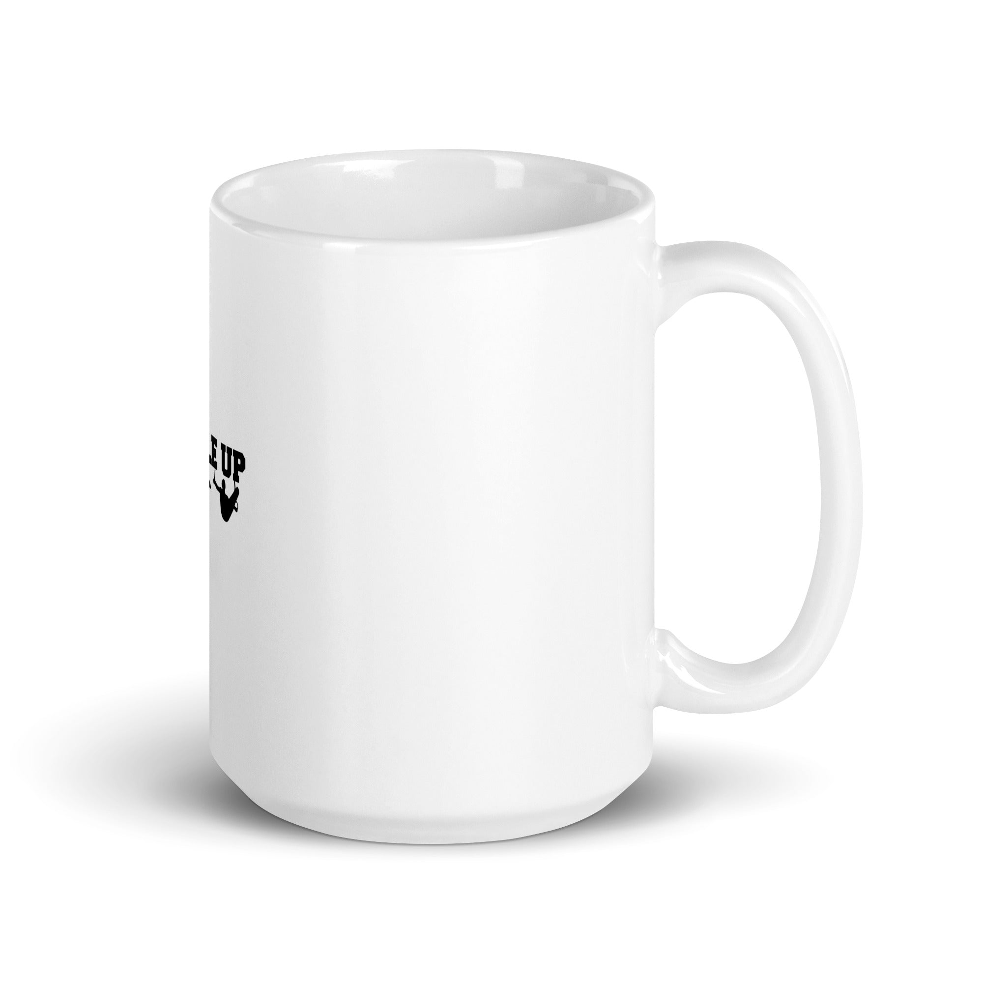 MUSCLE UP - White glossy mug