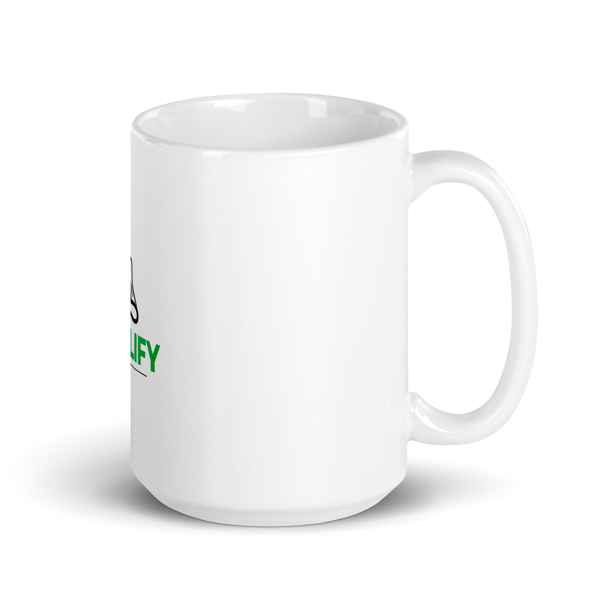 SIMPLIFY - White glossy mug